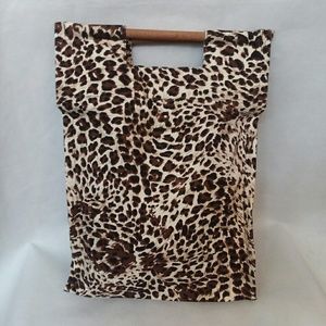 Lafayette 148 NY Animal Print Tote Bag Purse